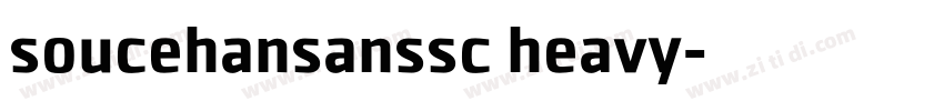soucehansanssc heavy字体转换